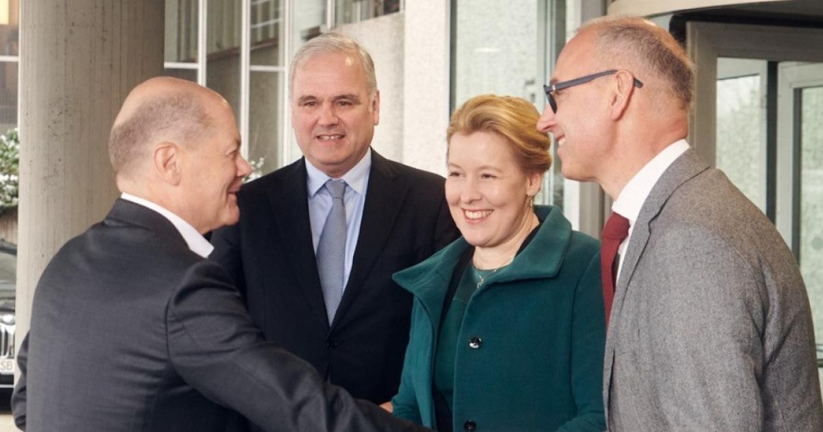 German Chancellor Olaf Scholz Visits Pharma Headquarters In Berlin ...