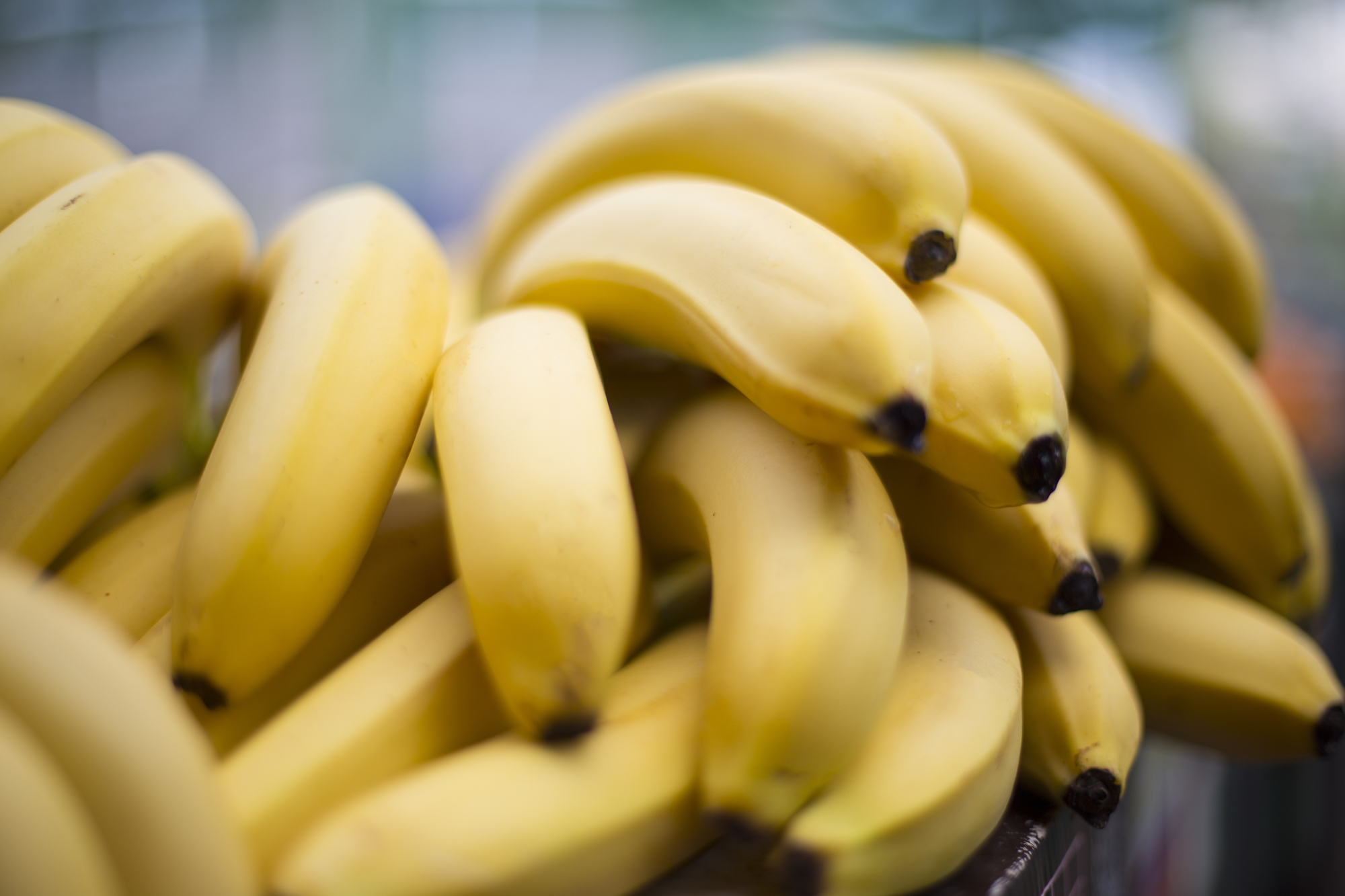 Bananas on a market