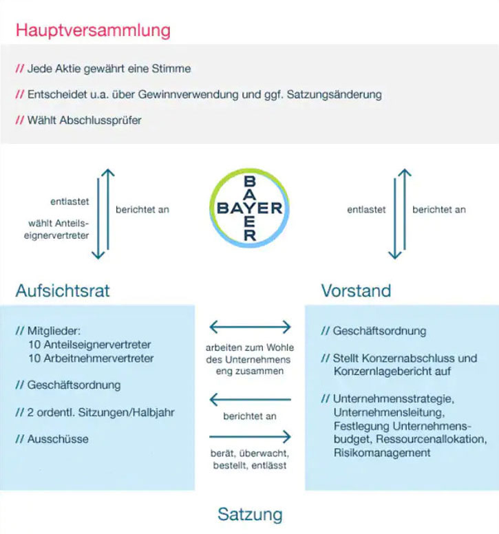 Bayer duales Führungssystem