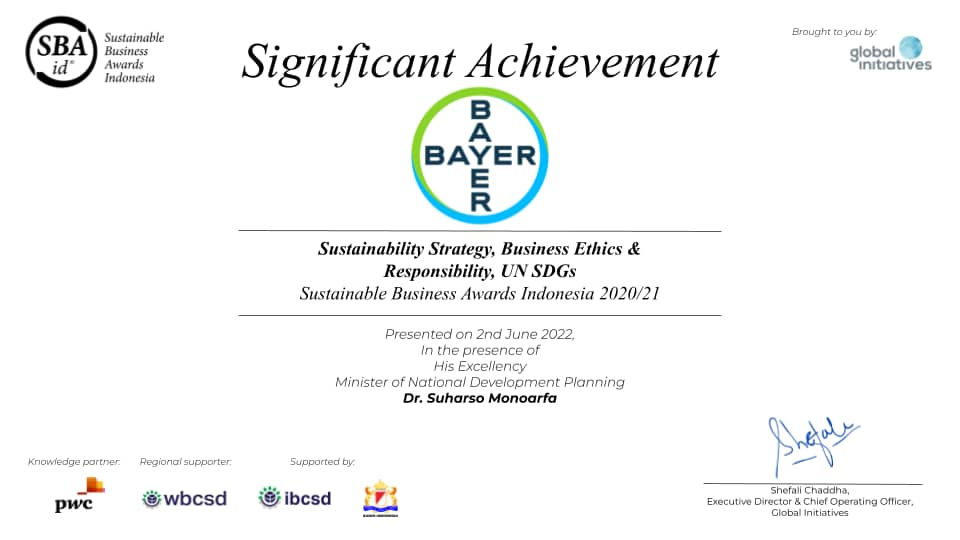 PT Bayer Indonesia Significant Achievement