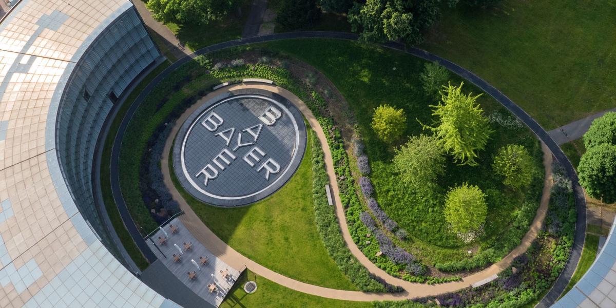 Aerial view Bayer group headquarters