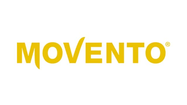 Movento logo on a white background.