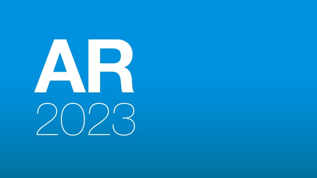 Annual Report 2023 Image with Blue Background