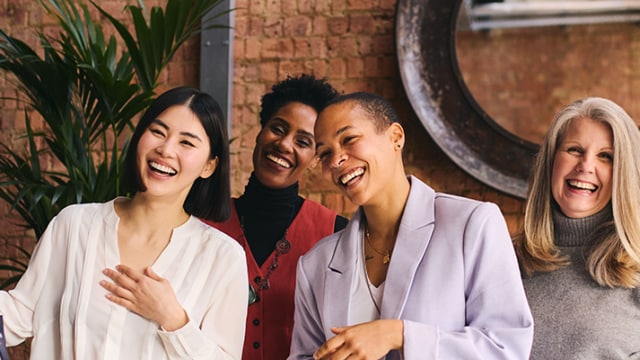 A group of women laughing