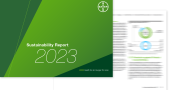 Sustainability Report 2023 Cover Sheet and Blurry Content Page