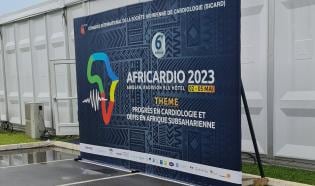 Africardio banner at the entrance